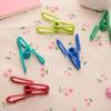 New 10Pcs Multi-Purpose Colorful Metal Clips Holders Food Bag Sealing Clip PVC Coated Document Clips Convenience Clothing Racks