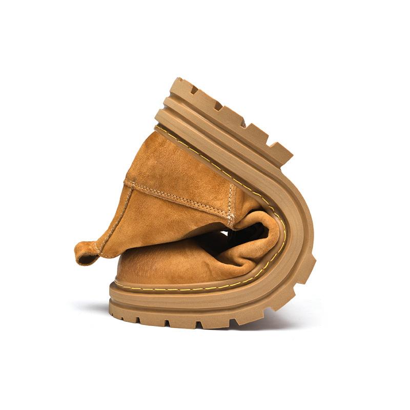 Осень и зима мужские уличные ботинки Мартин модные высокие нескользящая подошва удобные рабочие ботинки ретро ботинки больших размеров мужская обувь