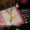 Древний filigree винтовой браслет с точкой и бриллиантом в форме тыквы Fulu, Новый китайский стиль, придворный filigree браслет с халцедоном, Набор