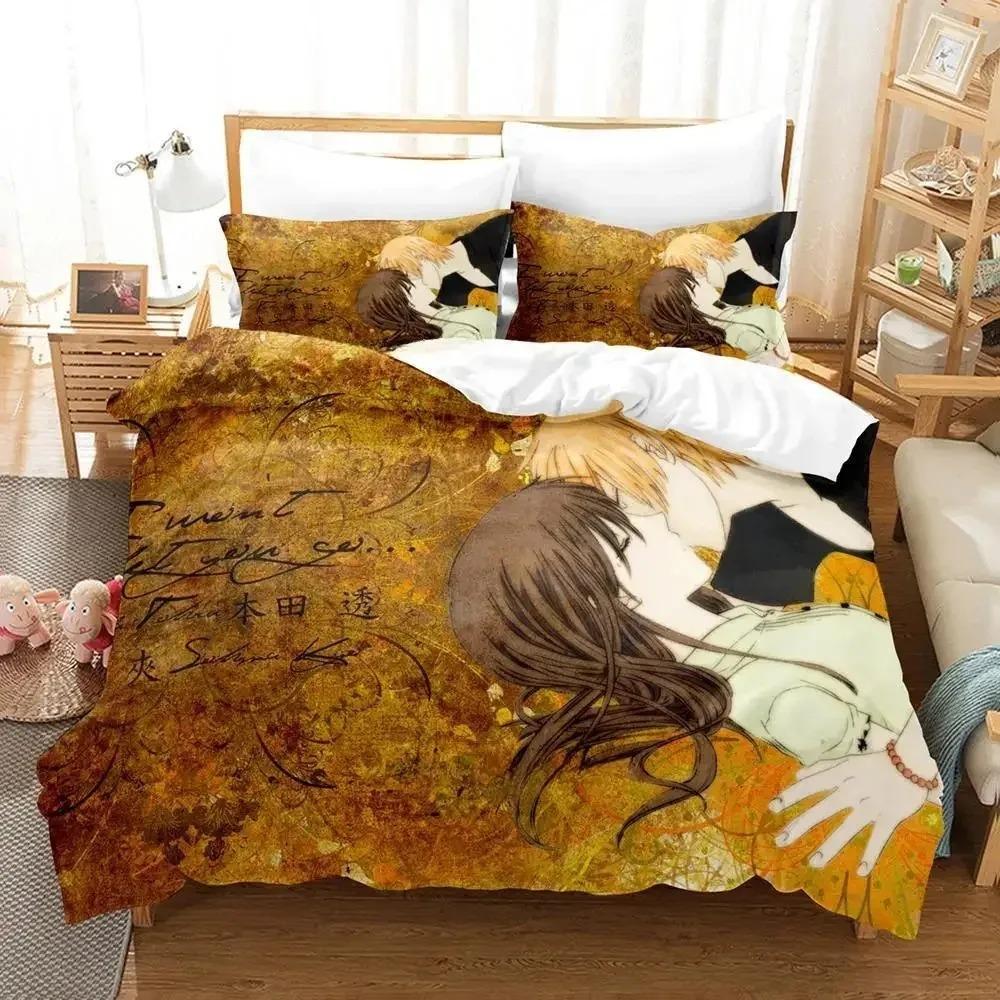 3D Print Anime Personality Fruits Basket Bedding Set Single Twin Full Queen King Size Bed Set Adult Kid Bedroom Duvet Cover Sets