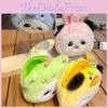 Frog Panda With Rabbit Duck Elephant Hat Plush Keychain Animal Gift Pendant