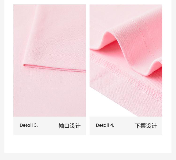 [Collar Letter Printing] Spring and summer pure cotton comfortable, breathable, versatile casual round neck short sleeved women's T-shirt