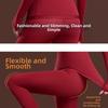 Lace V Neck Women Thermal Clothes Ultra-thin Invisible Warmth Long Pants  Autumn Winter Warmth