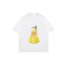 Oversized T-Shirt Black Cat In Yellow Bag Print Casual Everyday Wear