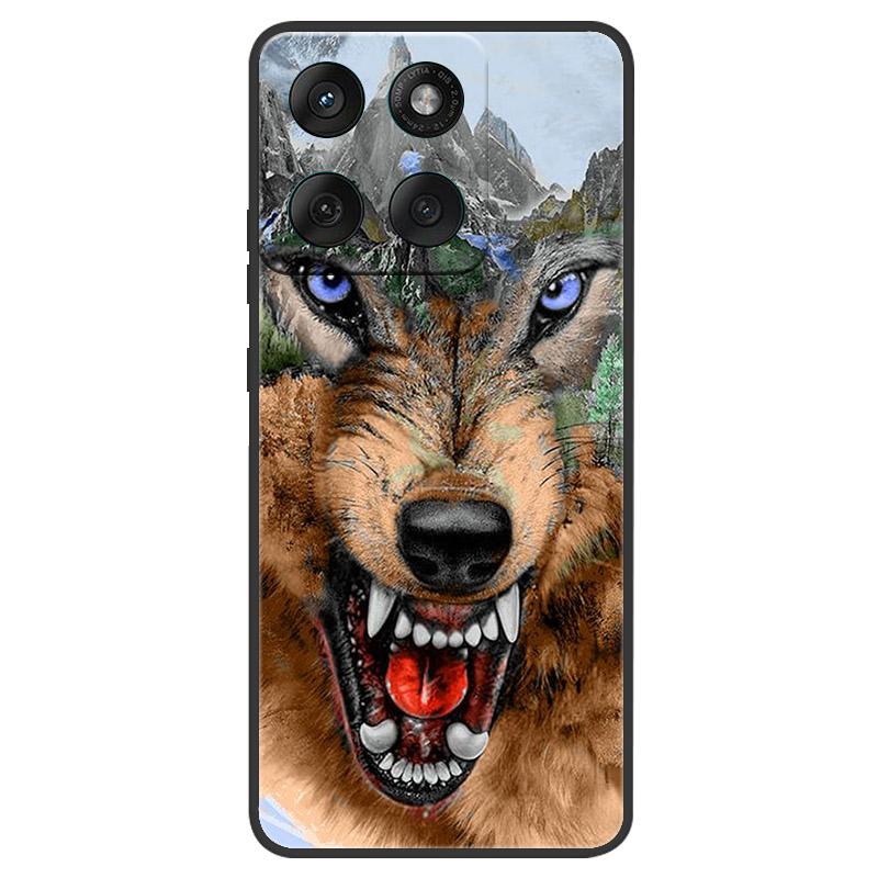 For Motorola Edge 60 60s Pro Case XT2507-1 Cool Fashion Wolf Lion Phone Case For Moto Edge60 Edge60s Pro Soft Silicone TPU Cover