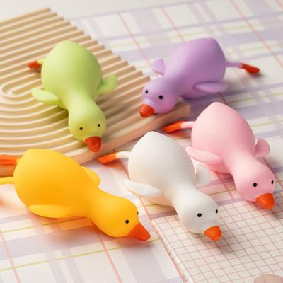 1/5 шт. Утка для снятия стресса, пищащая игрушка, игрушка-антистресс, лежащая утка, сенсорная игрушка, медленно поднимающийся мяч-антистресс, животное, фиджет-игрушка