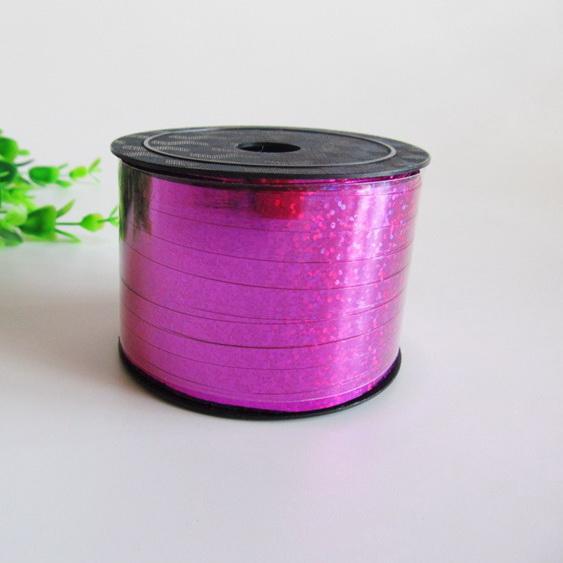 5MM*90M DIY Laser Balloon Ribbon Wedding Bowknot Coloured Ribbons Party Decoration