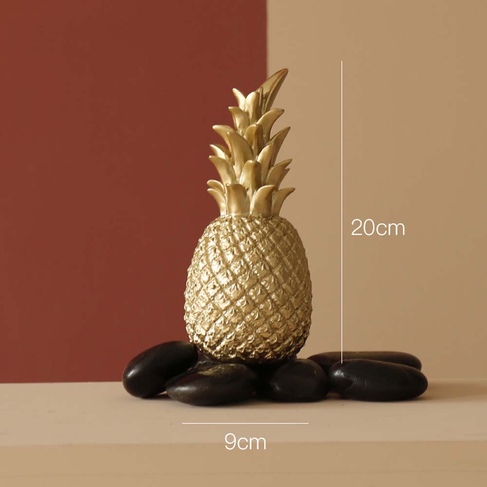 Pineapple Miniatures Resin Crafts Luxury Desk Ornaments Home Desk Decor Decoration Ornaments