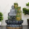 Polyresin Table Top Indoor Outdoor Water Fall Fountain with LED Lights Home Decor Decoration Gift Gifting Items
