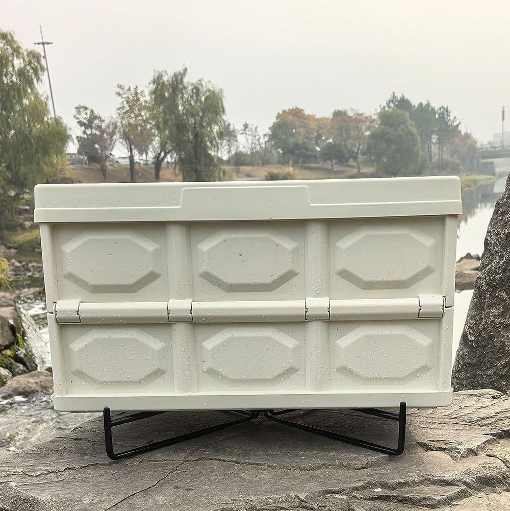 Siawadeky Cooler Foldable Cooler Box Made of Suitcase Luggage Travel Use Stand, Base, Portable, Convenient, Iron, Rust-Resistant, Compact, Rack,