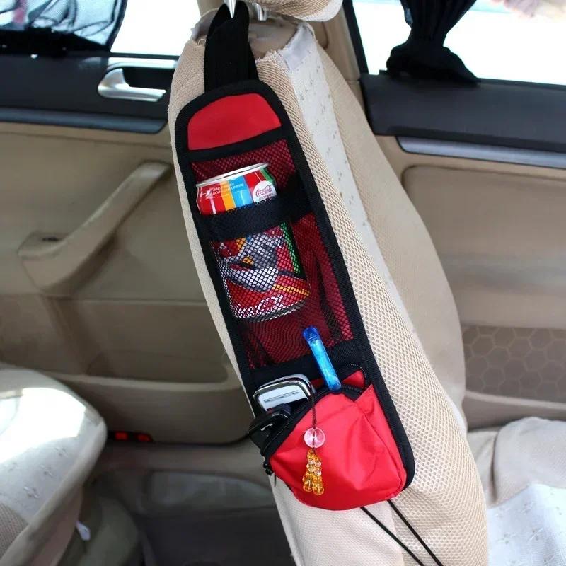Car Seat Side Organizer, Automobile Seat Storage Hanging Bag, Truck Multi-Pocket Drink Holder, Mesh Pocket Car Seat Phone Amagi