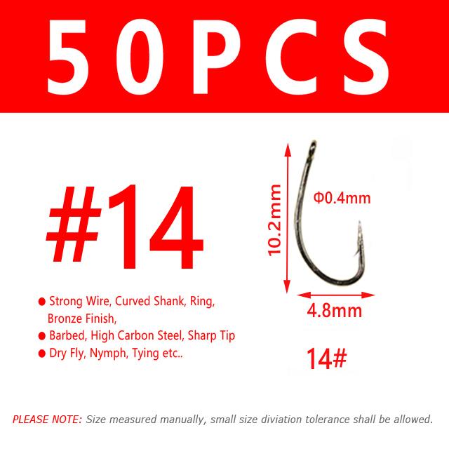 Крючок для сухой нахлыста, стандартная проволока, изогнутый крючок «Нимфа», бронзовая отделка, маленькие приманки для мушек, материал для связывания