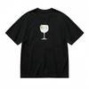 Women's Breathable Classic T-Shirt Minimalist Sparkling Drink Sketch Design Tee