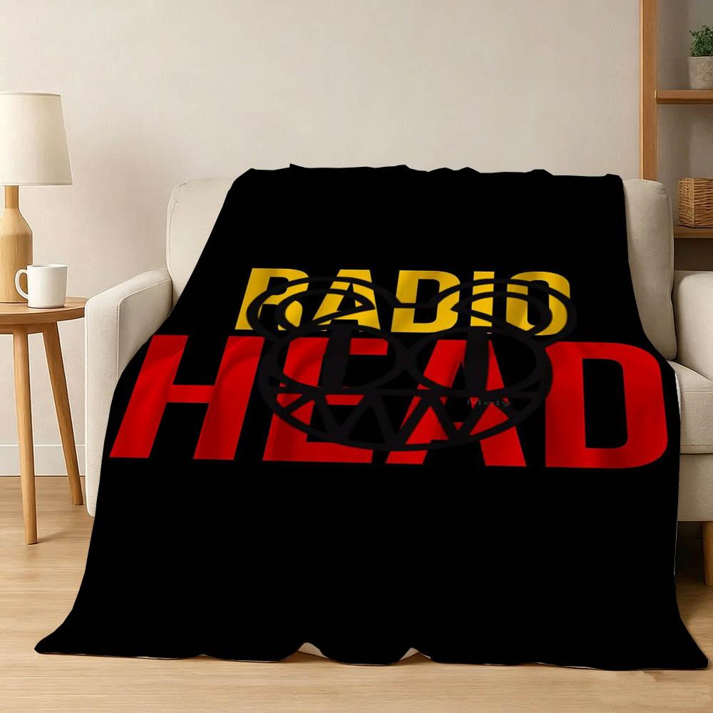 Singer R-RadioheadS-d Band Ok Computer Flannel Blanket Soft Throw Blanket Art For Home Decor Bedroom Bed Sofa Picnic Fans Gifts