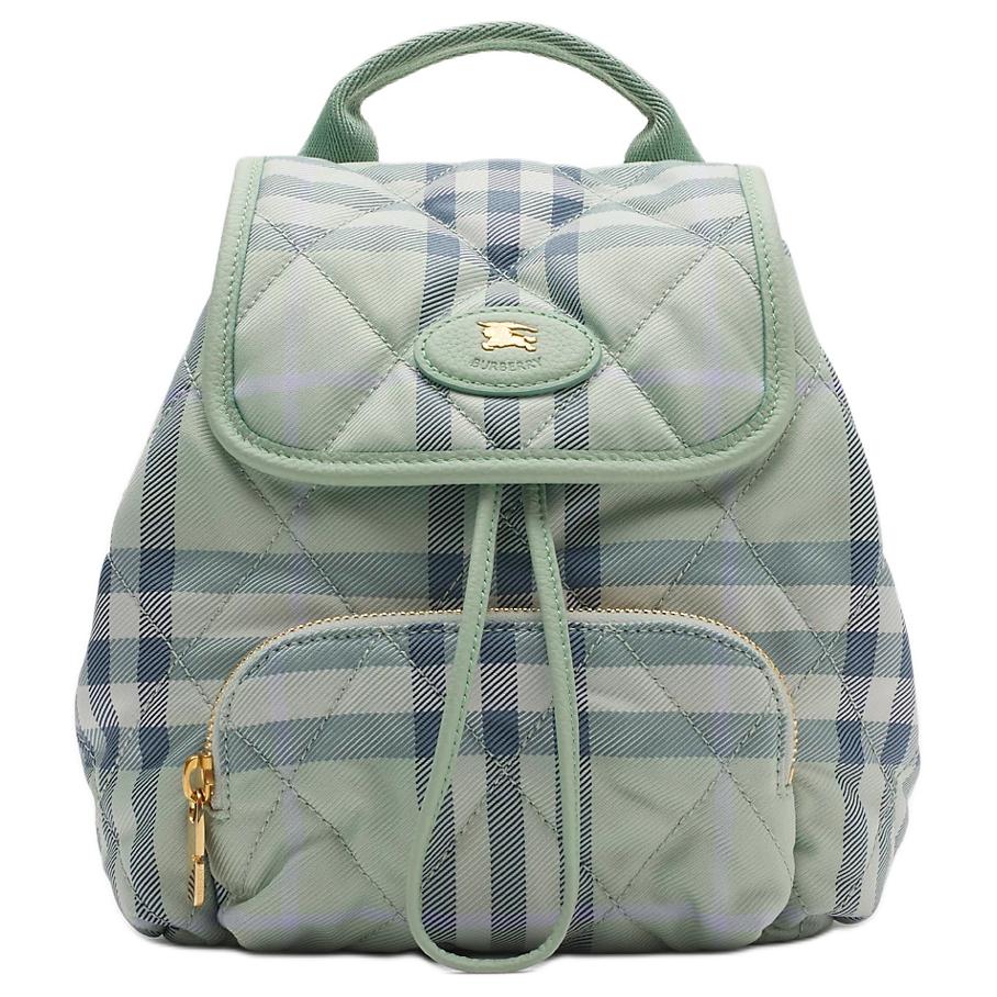 Burberry Логотип подковы Классический нейлоновый мини-рюкзак Женский рюкзак Цвет морской пены-Зеленый 81208721