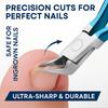Precision Professional Nail Clippers - Safe Ingrown Correction, Ultra-Sharp Thick Nail Trimmer & Edge Cutter