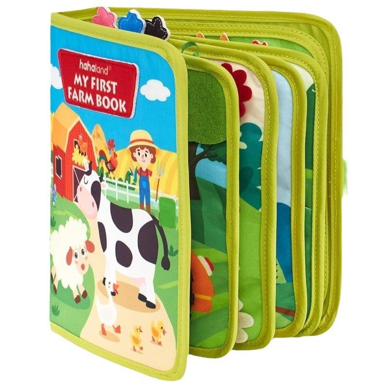 Early Education Cartoon Felt Cloth Book Montessori Baby Children Quiet Book Development Intelligence Rainbow Book 3D Three-Dimensional