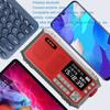 Многофункциональный FM-радио Портативный Bluetooth-динамик со светодиодным дисплеем Поддержка фонарика U-диск TF-карта AUX Дисплей времени Тексты песен