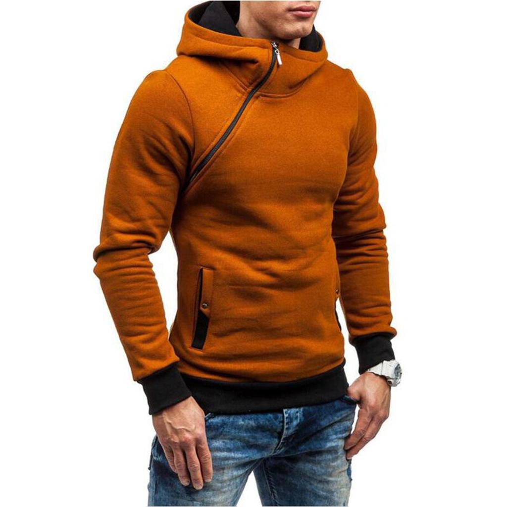 Men's Fall And New Men's Pullover Thick Coat Hoodie Zipper Hoodie
