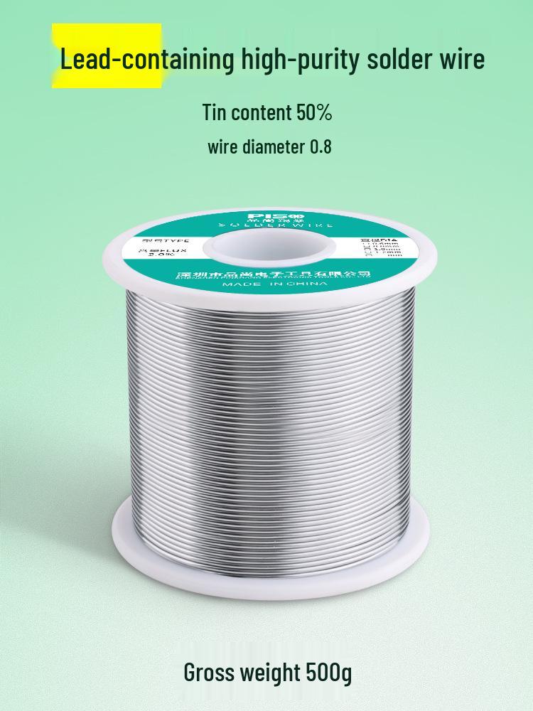 Высокочистая низкотемпературная припойная проволока с канифолью - Идеальна для бытового использования