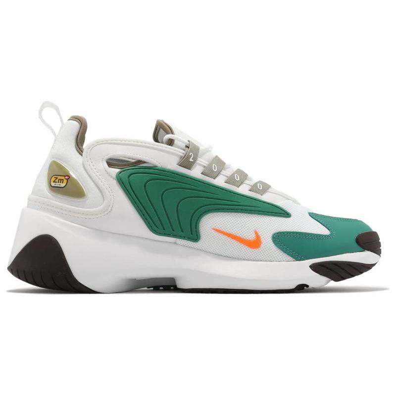 Nike Zoom 2K 'White Total Orange Green' Sneakers Casual FB7165-181