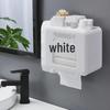 Wall-Mounted Waterproof Toilet Paper Holder and Storage Rack