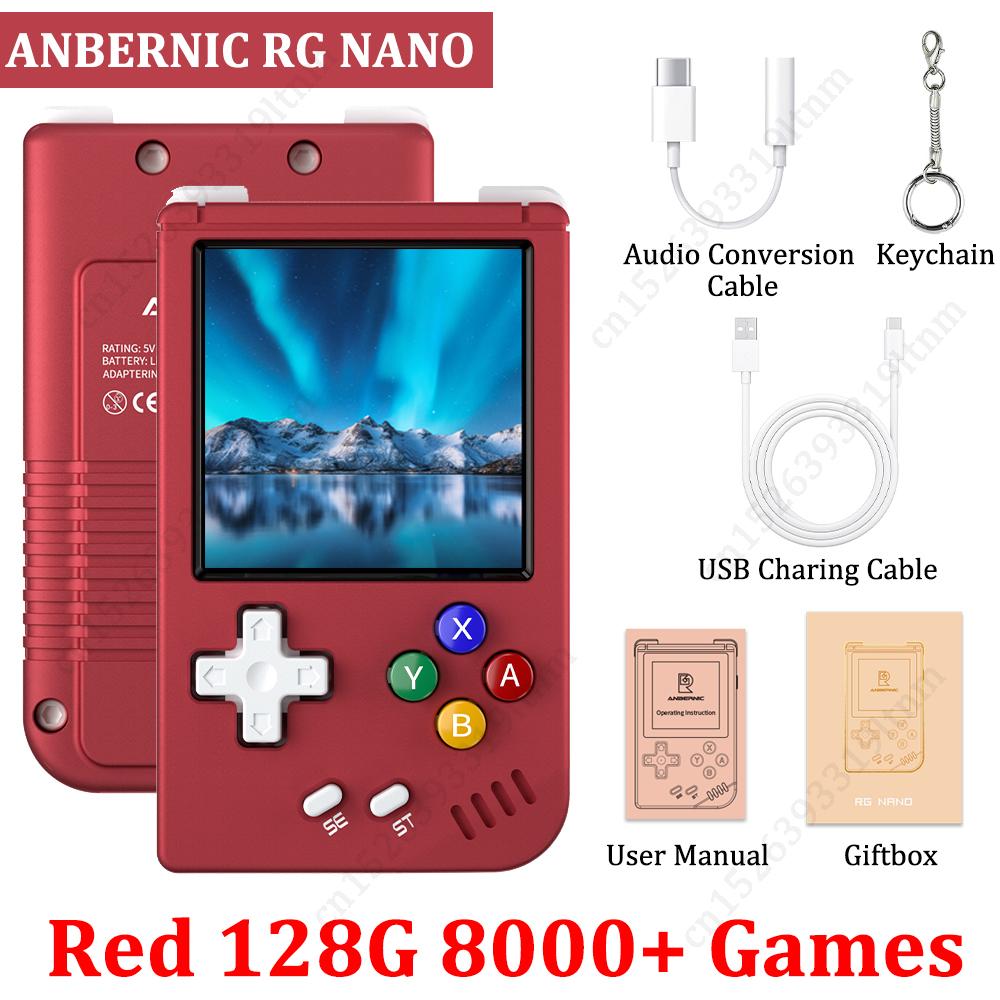 Anbernic Rg Nano Rg35xx Ретро игровая консоль Linux Система Ips Экран Портативный портативный игровой плеер Мини-консоль Подарок для ребенка