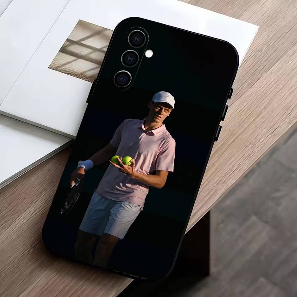J-Jannik Sinner Phone Case For Samsung Galaxy A73,A72,A71,A70,A53,A52,A51,Others Soft Black Cover