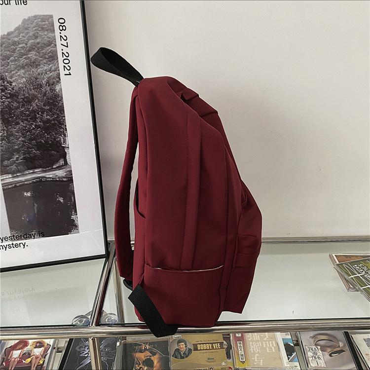 2022 Backpack Female Large Capacity Solid Color College Student Laptop Backpack School Bag