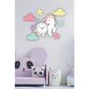 Kids & Baby Room Unicorn Wooden Wall Clock