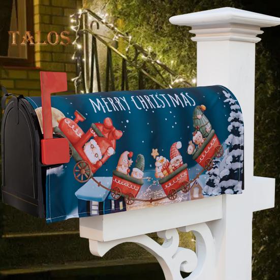 Рождественский почтовый ящик, зимний Санта, рождественская елка, гном, почтовые ящики, обертывания, праздничный декор для почтового ящика, украшение для домашнего офиса и вечеринки
