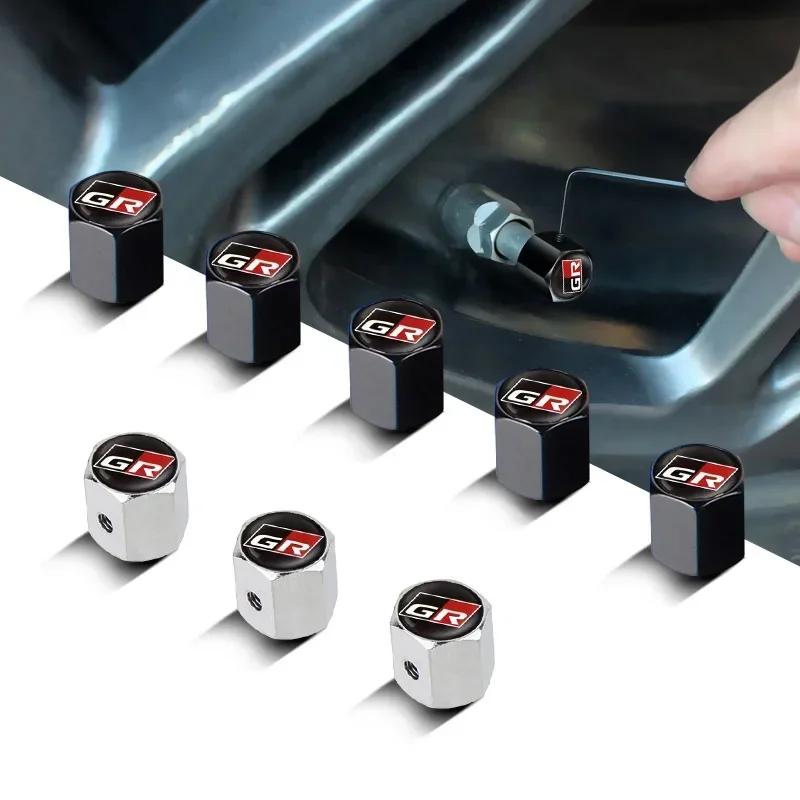 Car Wheels Tire Valve Caps Anti-theft Air Cover for Toyota GR Sport Gazoo Racing Corolla Camry Hilux Aqua Prius Prado Yaris Rav4