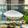 Betta Hammock Shell, Fish Hammock with Suction Cup, Betta Fish Resting Platform, Aquarium Accessory for Betta Fish Sleeping Resting Hiding Playing