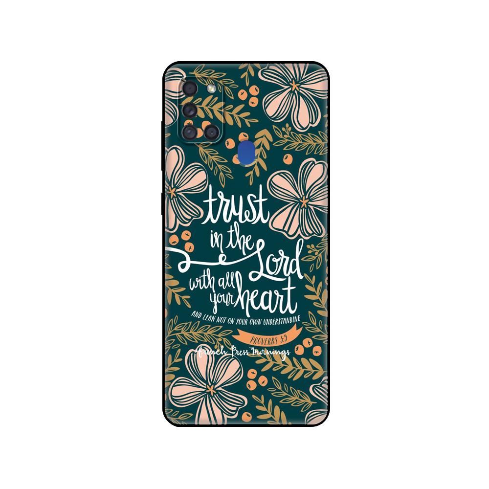 Черный чехол из ТПУ для Samsung Galaxy A50 50S A30S A10 A01 A11 A21S A31 A41 A51 A71 M21 M30S S10 LITE, чехол калибра, библейские цитаты