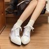 Fashion Women's Pointed Toe Canvas Sneakers Flats Designer Autumn Casual Sneakers 2024 Trendy New Running Shoes for Women