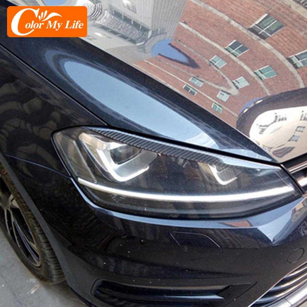 Color My Life для Volkswagen VW Golf 7 MK7 GTI, накладка на фару, накладка на фару для бровей, украшение для Golf7 GTi