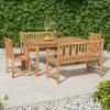 VidaXL 5pcs Garden Dining Set Solid Teak Wood, Garden Furniture, Outdoor Furniture, Table and Chair 3157155