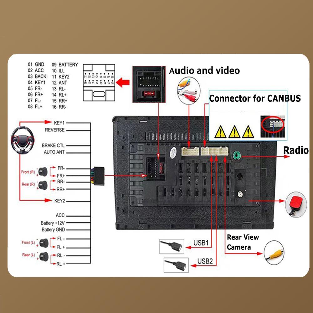 Car Radio Android Auto Carplay For Mitsubishi Lancer 2008-2015 Multimedia Player Head Unit Stereo GPS Navigation BT WIFI 1+16GB