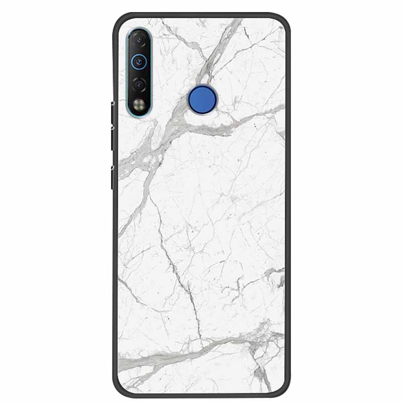 Для Tecno Camon 12 Air CC6 Чехол Силиконовый Мягкий ТПУ Задняя Крышка Для Tecno Camon 12 Air Чехол Мраморный Чехол Для TECNO Spark 4 Чехлы