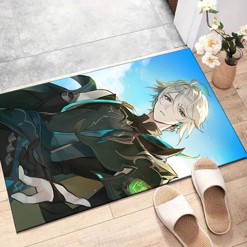 1pc Genshin Impact Alhaitham2 Design Printed Area Rug Carpet for Bedroom Living Room Home Decor Rugs Mat Non Slip Mat Rug for Bedside