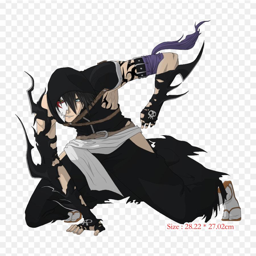 Uniform Ichigo Kurosaki Anime Lron On Patches For Clothes Bag Tshirt Heat Transfer Stickers Stripes Appliques