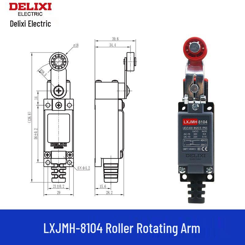 DELIXI LXJM S8108 Роликовый концевой выключатель Замена для LXJM1