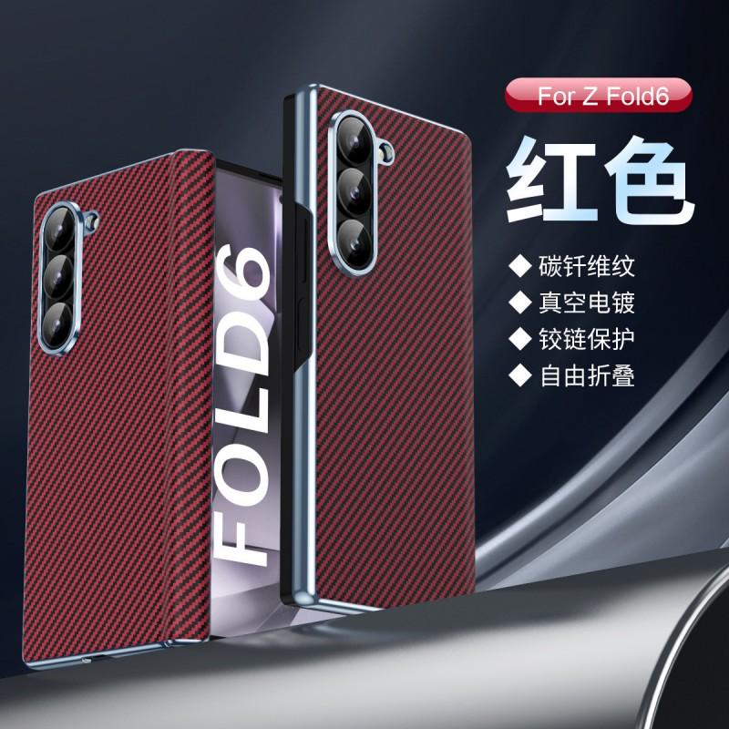 Galaxy Z Fold7 Fold4 W23 Case Aramid Fiber Full Body Shockproof Cover Flip Style
