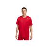 Футболка с коротким рукавом Dri-Fit Team Legend Logo с круглым вырезом, быстросохнущая, мужская, топы, университетский красный, IB8898-657