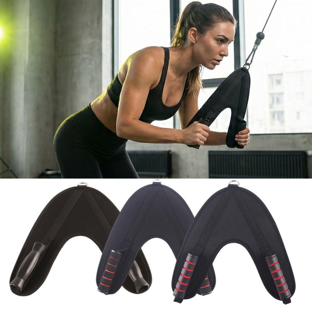 Strong Tension Band Abdominal Crunch Harness V-Shape Core Muscle Training Equipment Cable Machine