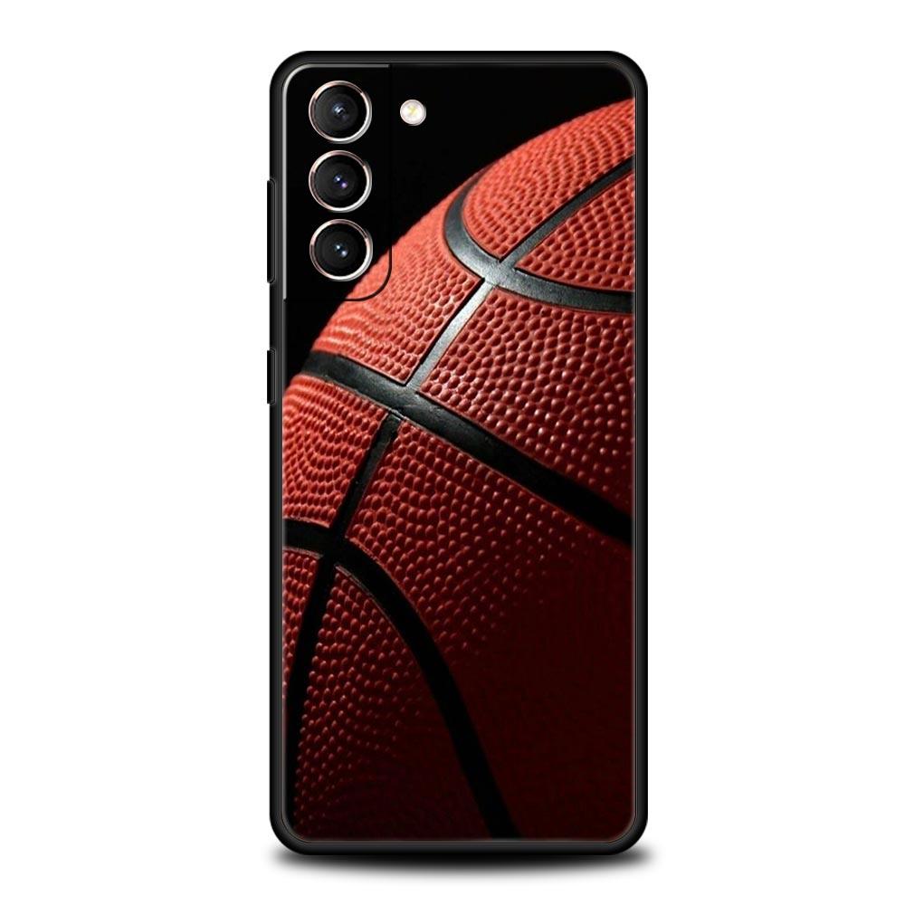 Phone Case For Samsung Galaxy S23 S22 Ultra S20 S21 FE 5G S10 S9 Plus S10E S8 Note 20 Silicone Cover Basketball Basket Number