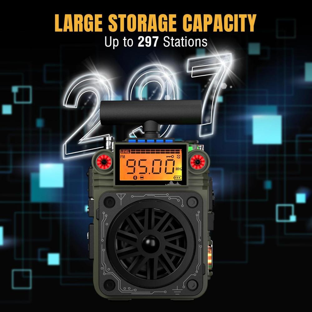 AM FM SW коротковолновое радио, портативное мини-радио с управлением через приложение, сменная батарея, антенна типа T, сигнализация SOS для кемпинга, экстренная помощь