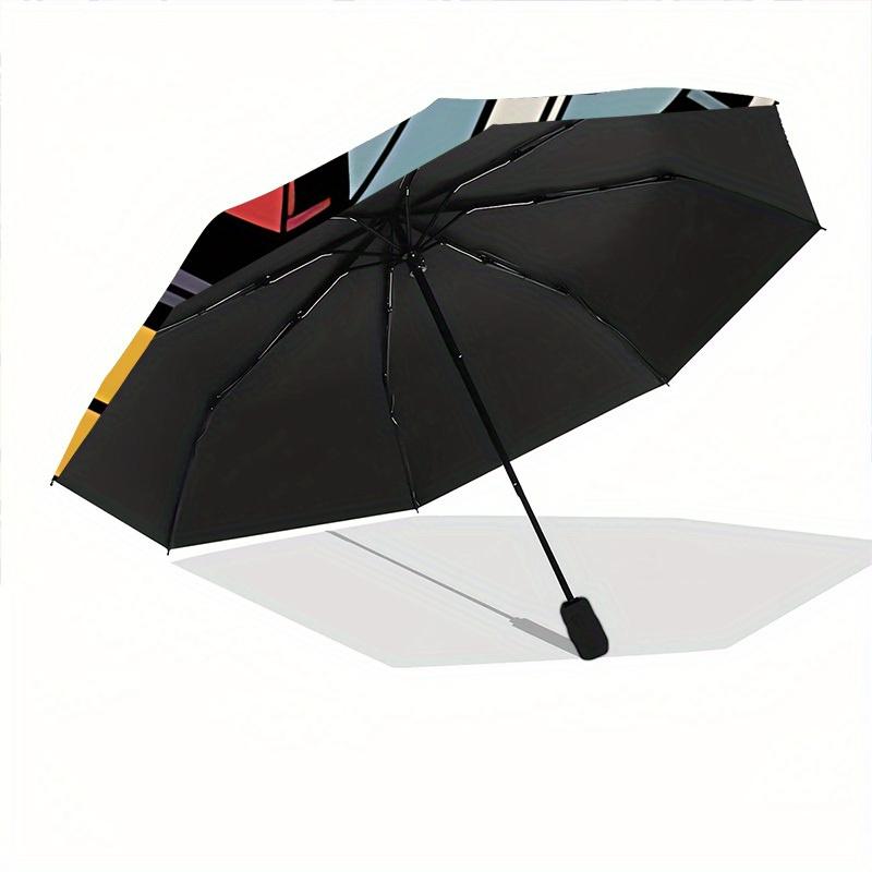 1pc Gundam Automatic Open/close Umbrella, Heavy-Duty Iron Frame, Folding Portable Design, Travel, Everyday Use215