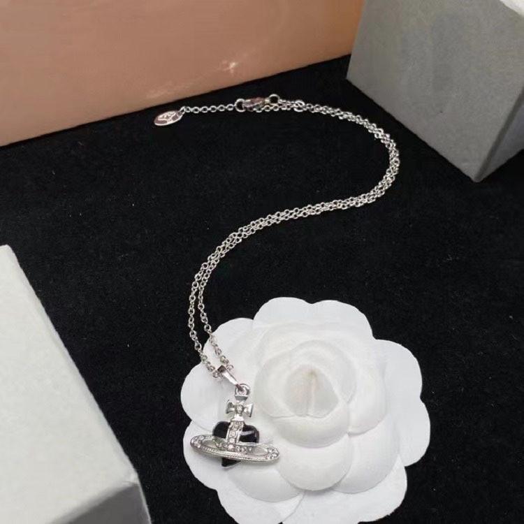 Большое колье в форме сердца Vivienne с блестящими стразами для женщин