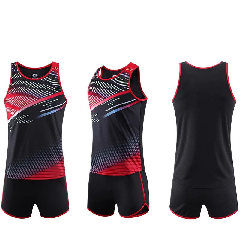 Мужской и женский студенческий костюм, средняя тренировочная форма для легкой атлетики, с принтом, марафонский спортивный костюм